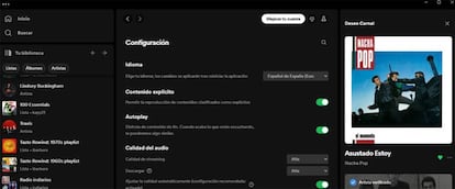 Consiguración de Spotify