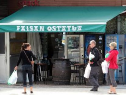 Vista del bar Faisan en julio del año pasado.