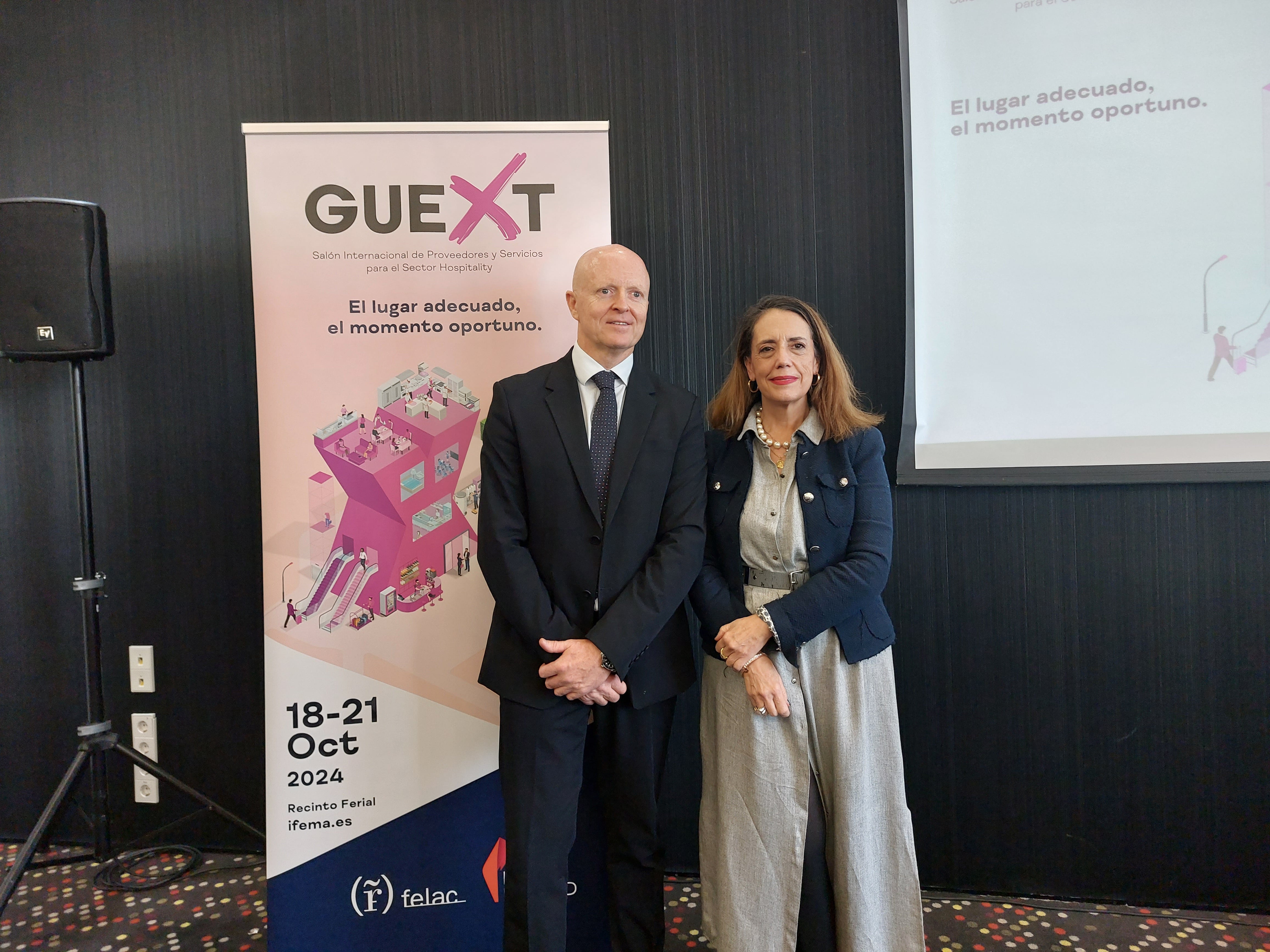 Lola González y Rafael Olmos: “Guext dinamiza las exportaciones de máquinas y servicios hosteleros”