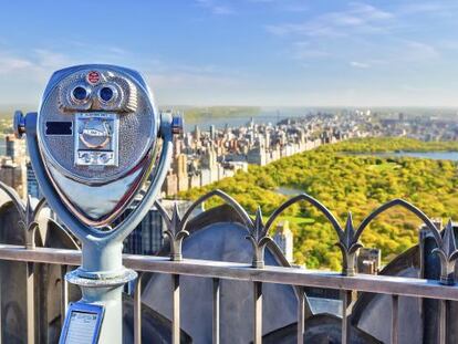 Vistas de Central Park desde el Top of the Rock, mirador del Rockefeller Center, en Manhattan (Nueva York).