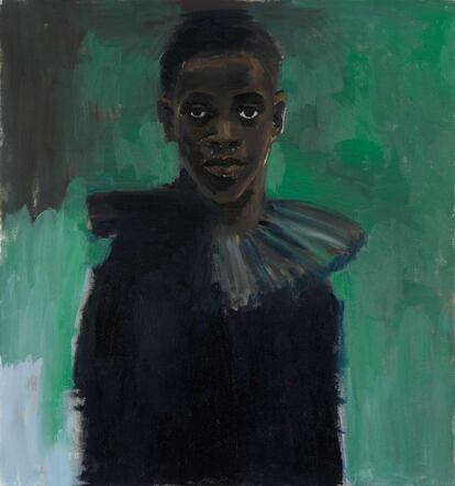 'A Passion Like No Other', 2012, de Lynette Yiadom-Boakye. 

