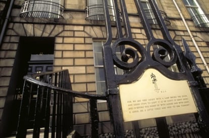 La casa familiar de Robert Louis Stevenson en el 17 de Heriot Row de Edimburgo.