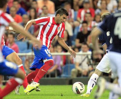 Reyes, autor de dos goles, en el partido de ida.