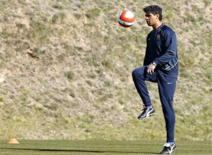 Frank Rijkaard, durante un entrenamiento