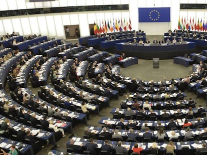 Pleno del Parlamento Europeo en la ciudad francesa de Estrasburgo.