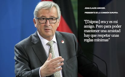 En una muestra más de su malestar por la actitud del primer ministro griego de las últimas semanas, Jean-Claude Juncker aprovechó la cumbre del G-7 del pasado 7 de junio para subrayar su “decepción” por el tono empleado por Alexis Tsipras tras rechazar la propuesta europea de acuerdo tildándola de “irreal y absurda”.