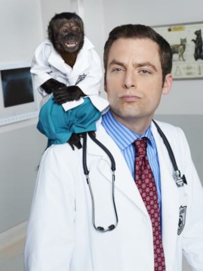 El actor Justin Kirk, protagonista de 'Animal practice'.