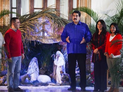 Nicol&aacute;s Maduro, durante su mensaje de Navidad.