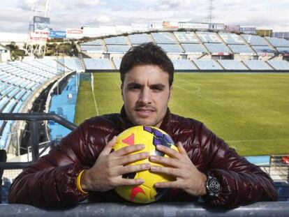 Pedro León, en el Coliseum de Getafe