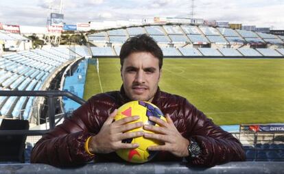 Pedro León, en el Coliseum de Getafe