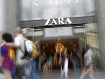 Exterior de una tienda de Zara, la principal cadena del grupo Inditex.