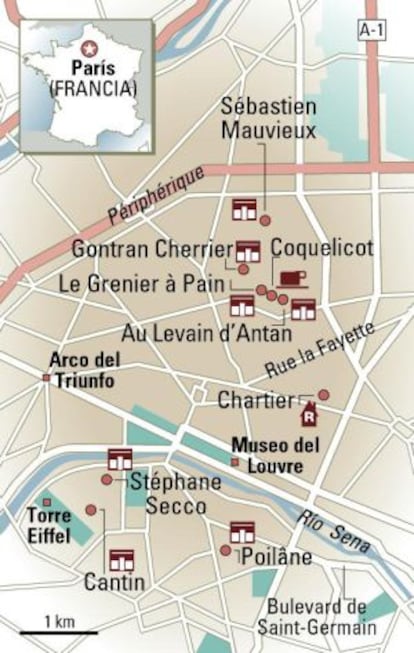 Mapa de París.