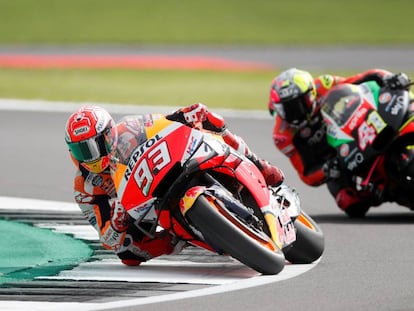 Márquez, en el circuito de Silverstone. 