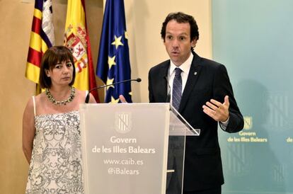 Francina Armengol i Marc Pons, conseller de Presidència.