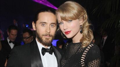 Jared Leto y Taylor Swift en los Globos de Oro de 2014. 