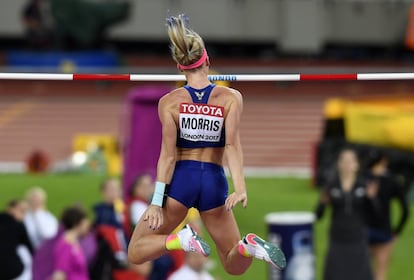 La estadounidense Sandi Morris compite en la prueba clasificatoria de salto con pértiga, el 4 de agosto.