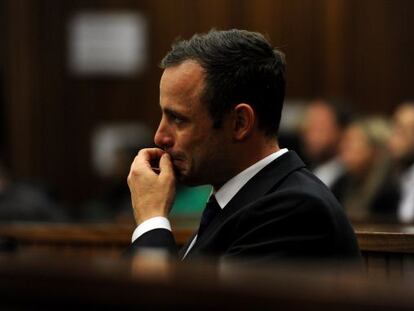 Pistorius, hoy durante el juicio.