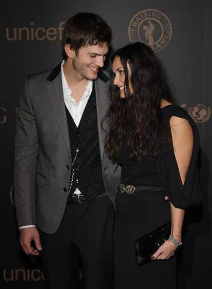 Demi Moore y Ashton Kutcher, en Nueva York.