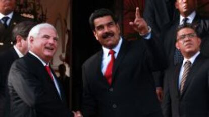 Martinelli y Maduro, en una cita en Caracas, en junio del a&ntilde;o pasado. 
