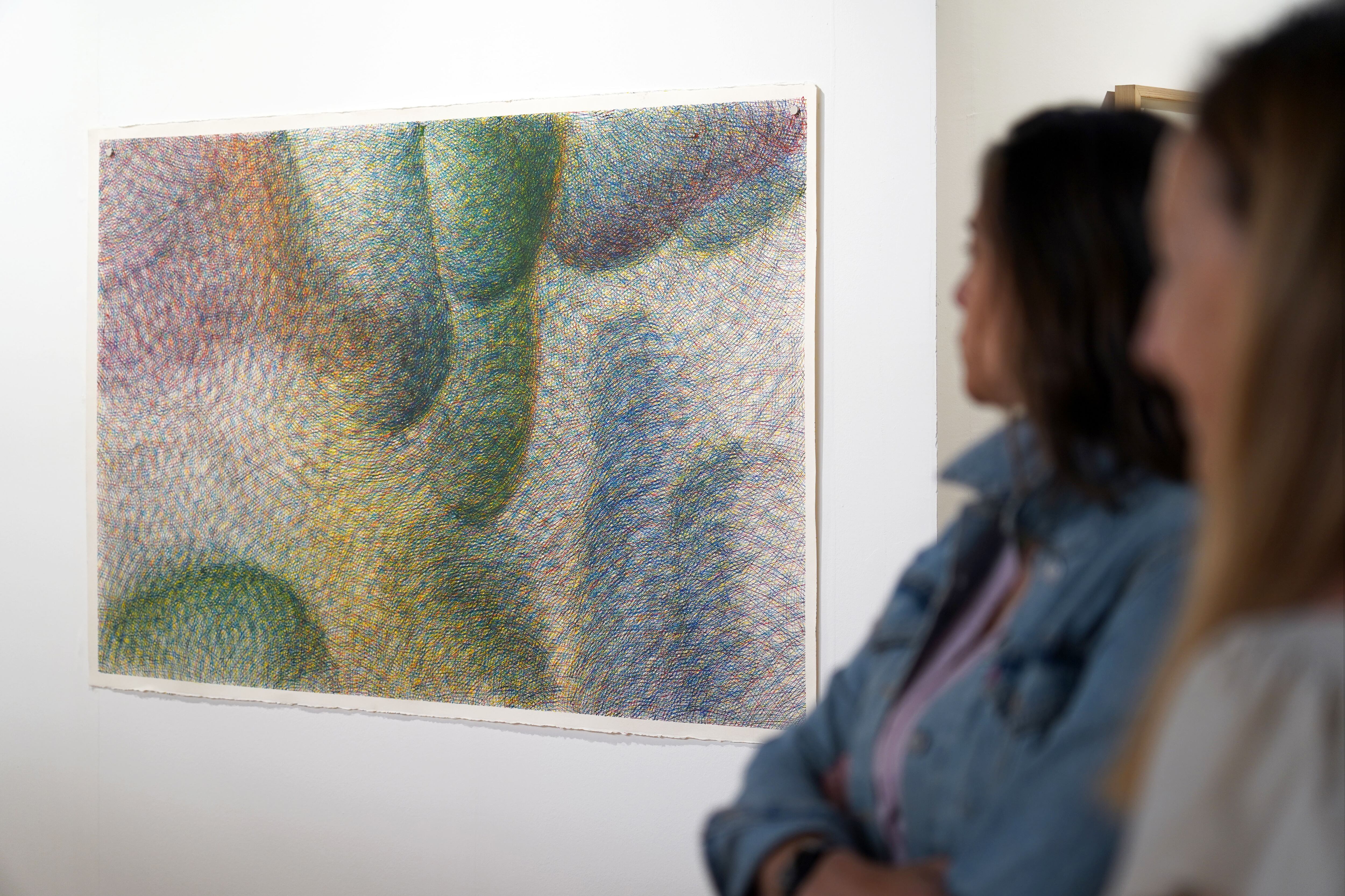 La obra 'Organic Abstraction', del artista Gyula Sàgi, en la galería Untagged.
