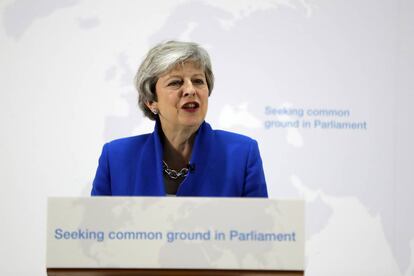 La primera ministra británica, la conservadora Theresa May, este martes en Londres.