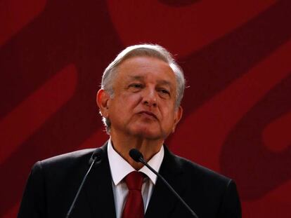 López Obrador, durante la conferencia de prensa del miércoles 30.