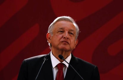 López Obrador, durante la conferencia de prensa del miércoles 30.