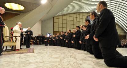 Recepción de Benedicto XVI a miembros de Camino Neocatecumenal (los kikos).