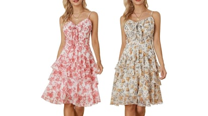 Estos vestidos florales son ideales para primavera.