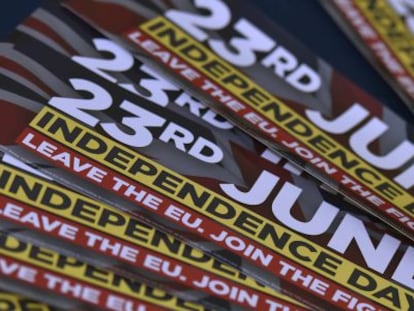 Propaganda sobre el refer&eacute;ndum de Reino Unido del 23 de junio.