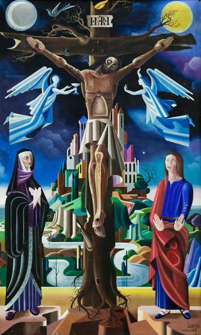 'El Calvario con Cristo en la cruz', de Urbano Lugrís.