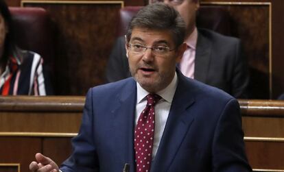 El ministro de Justicia, Rafael Catal&aacute;