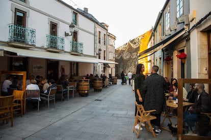 Bares de tapas en la Rúa Praza do Campo Castelo, en el casco histórico de Lugo.