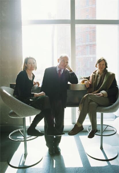 Anik Lapointe, Jaume Vallcorba y Sigrid Kraus.