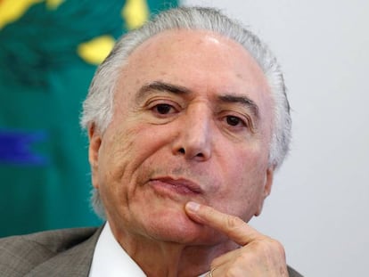 O presidente Michel Temer no dia 20, em Brasília.