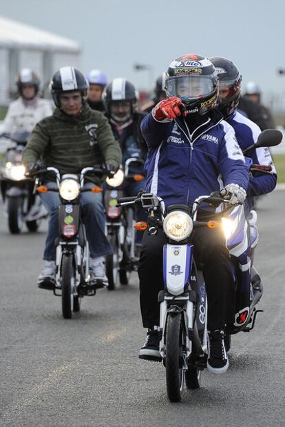 Jorge Lorenzo, durante el reconocimiento del circuito.