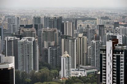 Vista de una zona residencial cerca de Orchard Road.