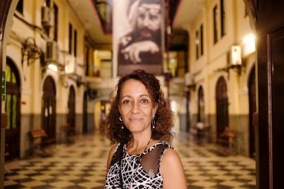 Felicia Alejandra Torres Rodríguez en la fábrica Partagás, en La Habana.