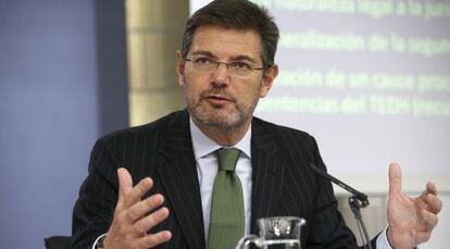 El ministro de Justicia, Rafael Catalá.