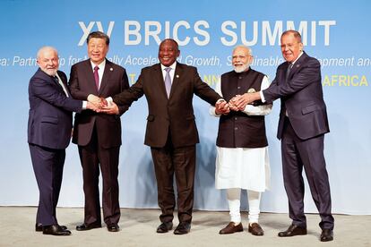 Foto de familia de los líderes de los BRICS