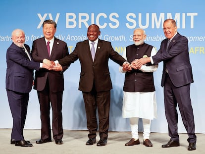 Foto de familia de los líderes de los BRICS