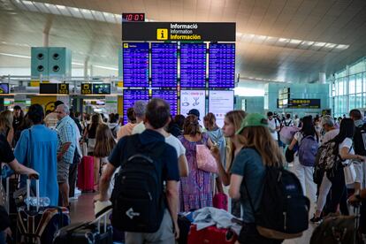 Operación salida de agosto en el Aeropuerto Josep Tarradellas de Barcelona.