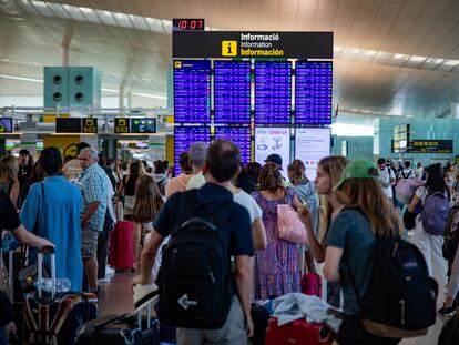 Operación salida de agosto en el Aeropuerto Josep Tarradellas de Barcelona.