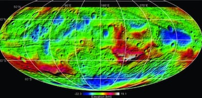 Cartografía digital del asteroide Vesta