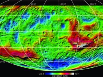 Cartografía digital del asteroide Vesta