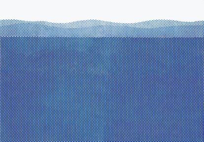 'Paisaje marino', 1964. Con su serie de paisajes, Lichtenstein buscó romper con su época centrada en el cómic.