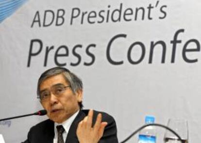 El presidente del Banco Asiático de Desarrollo (BAD), Haruhiko Kuroda.