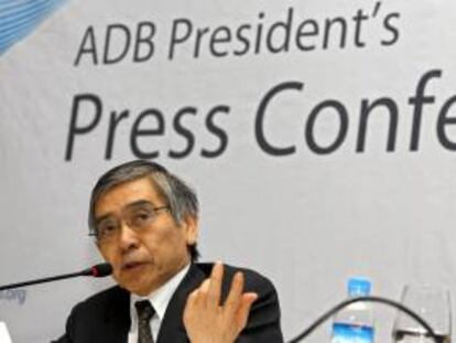 El presidente del Banco Asiático de Desarrollo (BAD), Haruhiko Kuroda.