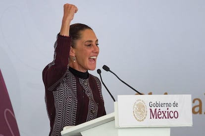 Claudia Sheinbaum en Chimalhuacn, Estado de Mxico, el 31 de enero de 2025.