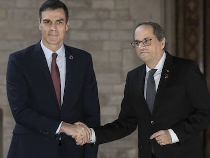 Pedro Sánchez y Quim Torra, en una imagen de archivo.